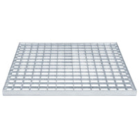 Grata Argento 50 x 50 x 2 cm Acciaio Zincato a Caldo 42018655