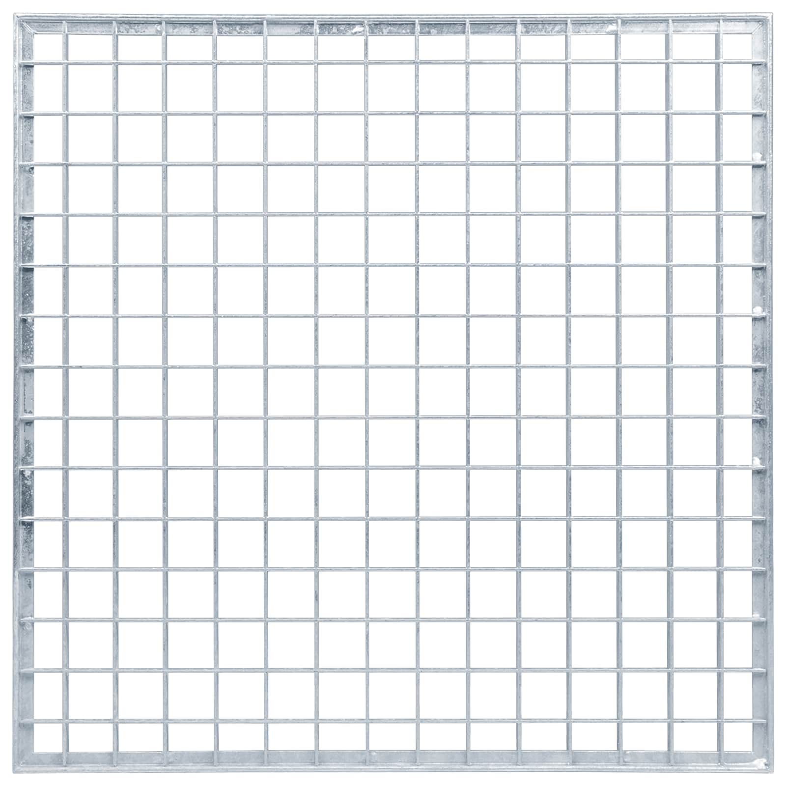 Grata Argento 50 x 50 x 2 cm Acciaio Zincato a Caldo 42018655