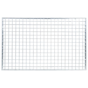 Grata Argento 80 x 50 x 2 cm Acciaio Zincato a Caldo 42018656