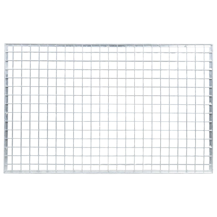 Grata Argento 80 x 50 x 2 cm Acciaio Zincato a Caldo 42018656