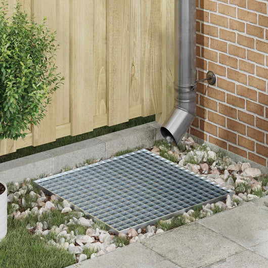 Grata Argento 60 x 60 x 2 cm Acciaio Zincato a Caldo 42018658