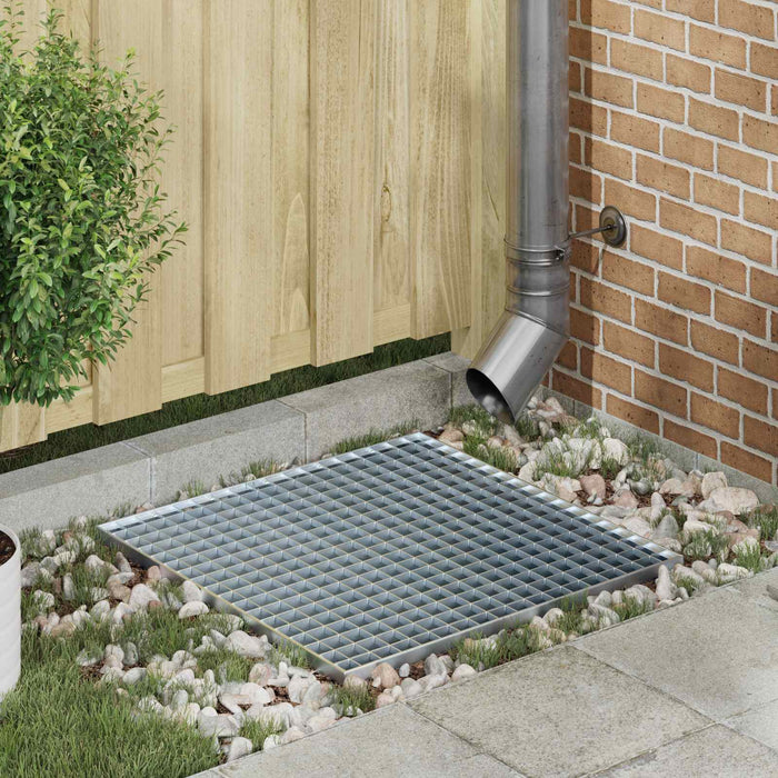 Grata Argento 60 x 60 x 2 cm Acciaio Zincato a Caldo 42018658