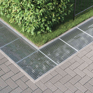 Grata Argento 60 x 60 x 2 cm Acciaio Zincato a Caldo 42018658