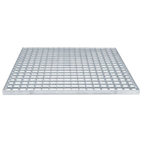 Grata Argento 60 x 60 x 2 cm Acciaio Zincato a Caldo 42018658