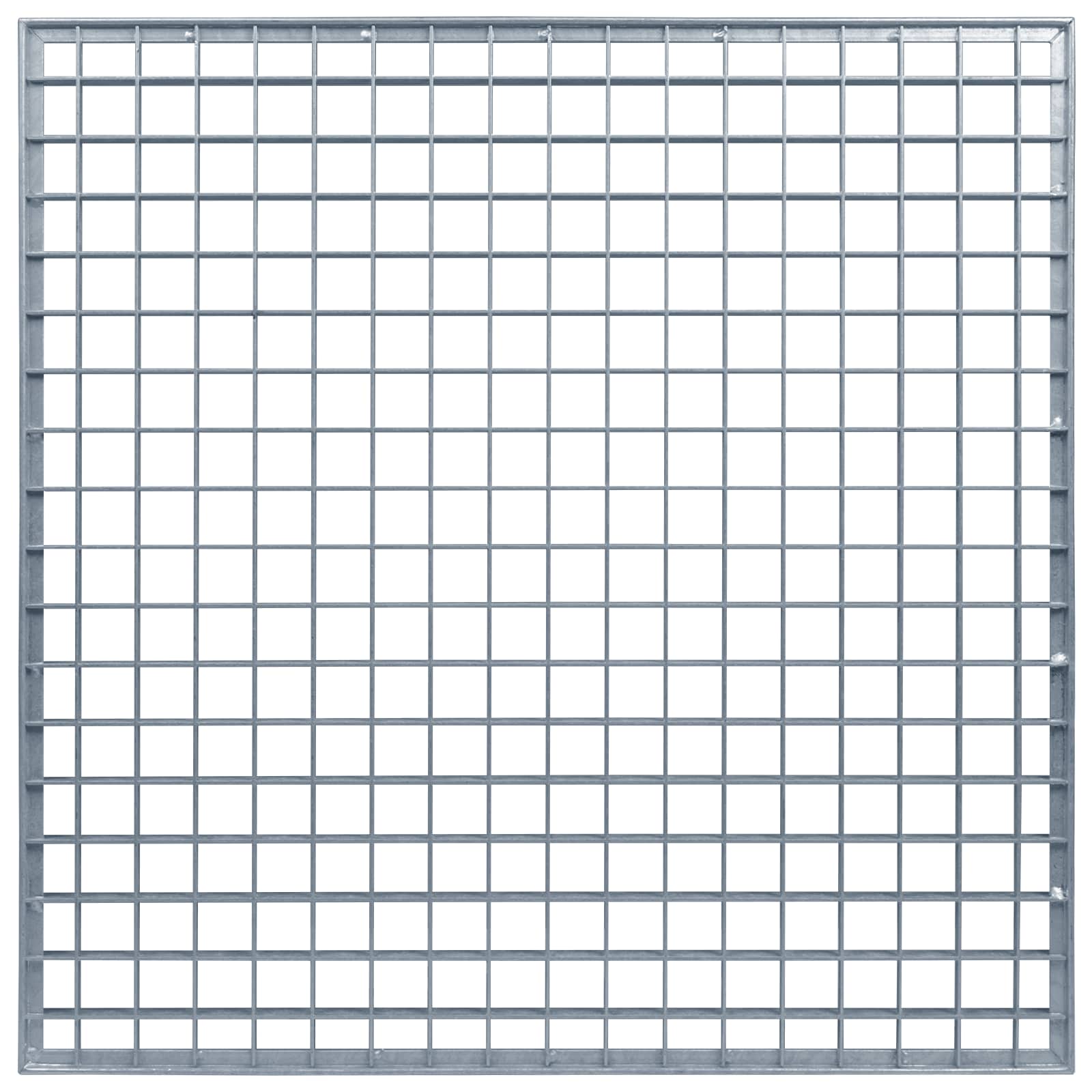 Grata Argento 60 x 60 x 2 cm Acciaio Zincato a Caldo 42018658