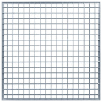 Grata Argento 60 x 60 x 2 cm Acciaio Zincato a Caldo 42018658