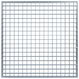 Grata Argento 60 x 60 x 2 cm Acciaio Zincato a Caldo 42018658