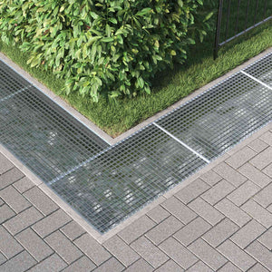 Grata Argento 100 x 60 x 2 cm Acciaio Zincato a Caldo 42018659