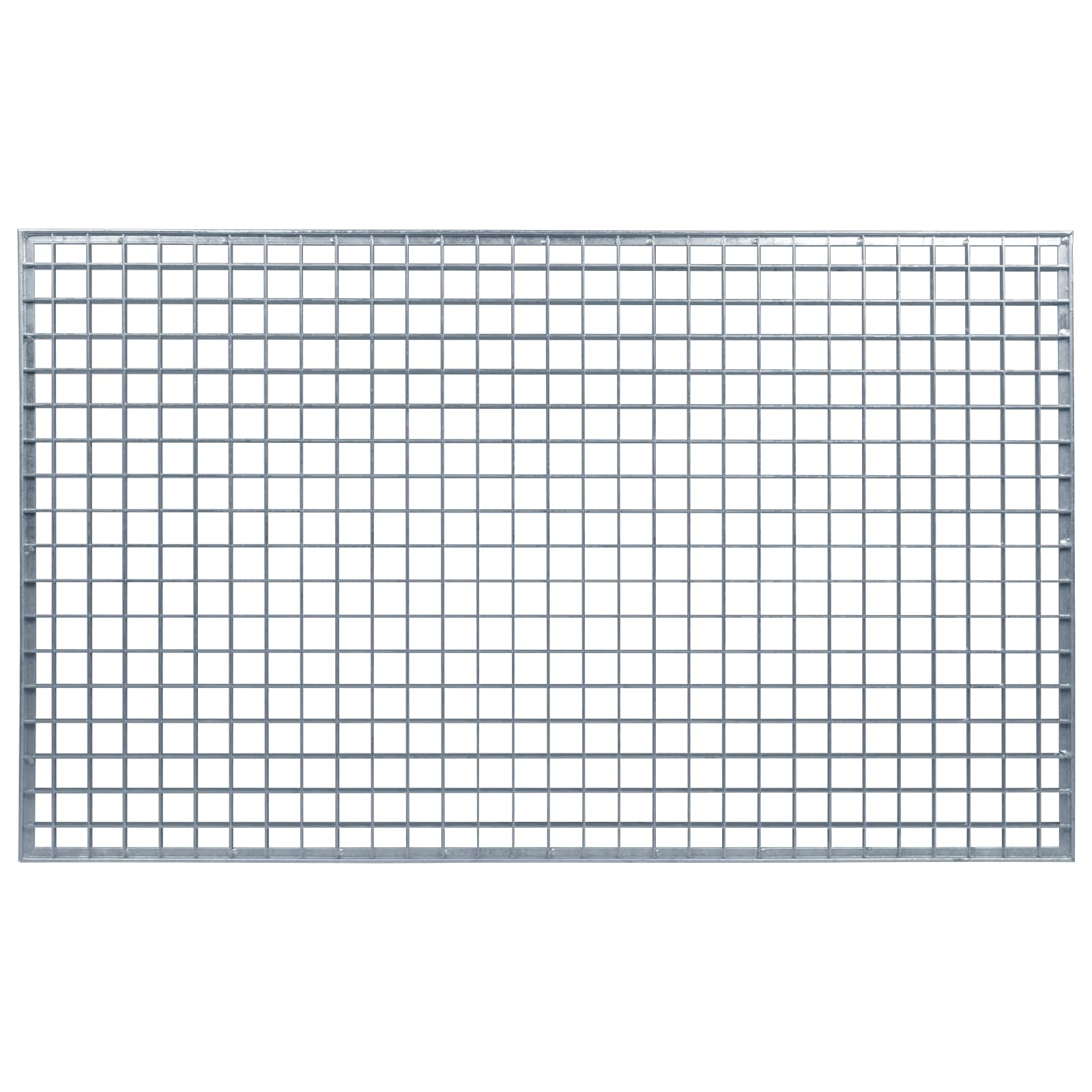 Grata Argento 100 x 60 x 2 cm Acciaio Zincato a Caldo 42018659