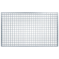 Grata Argento 100 x 60 x 2 cm Acciaio Zincato a Caldo 42018659