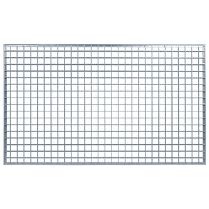 Grata Argento 100 x 60 x 2 cm Acciaio Zincato a Caldo 42018659