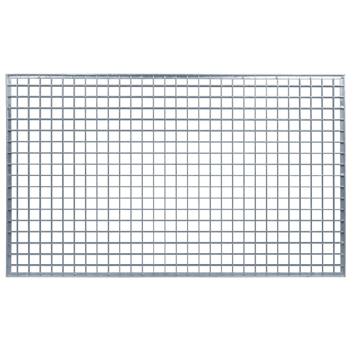 Grata Argento 100 x 60 x 2 cm Acciaio Zincato a Caldo 42018659