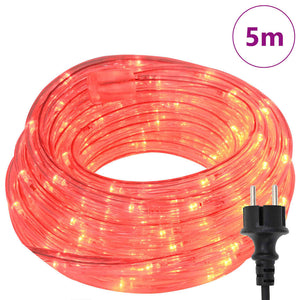 Luce a corda con 120 LED Rosso 5 m PVC 42018929