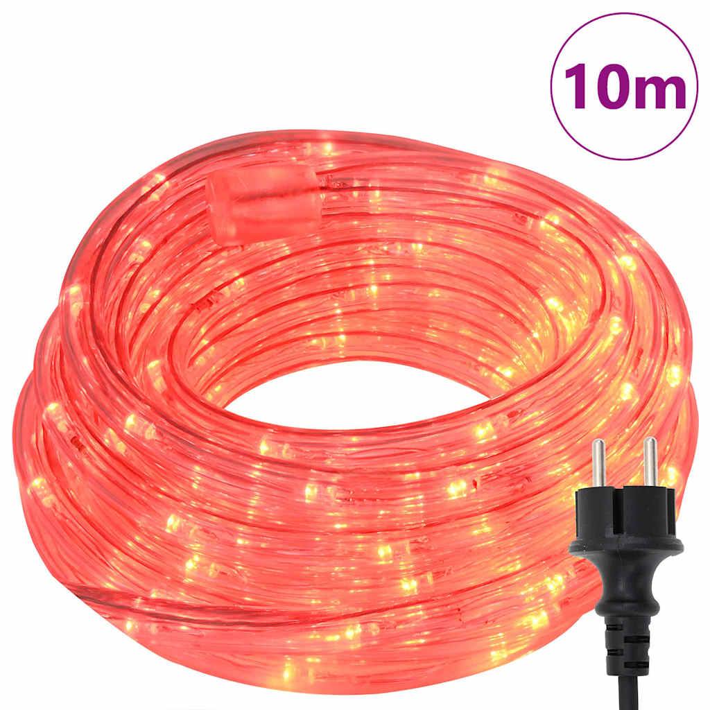 Luce a corda con 240 LED Rosso 10 m PVC 42018930