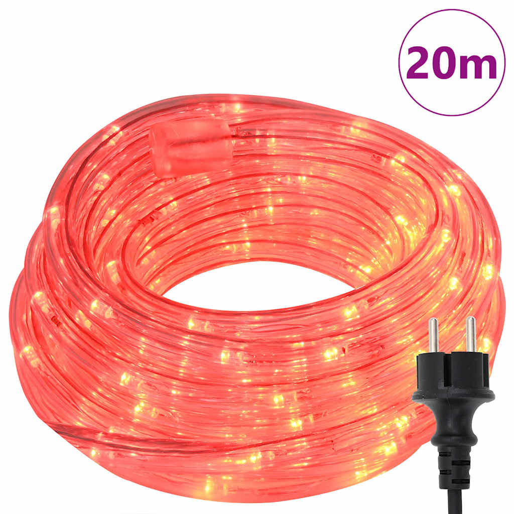 Luce a corda con 480 LED Rosso 20 m PVC 42018931