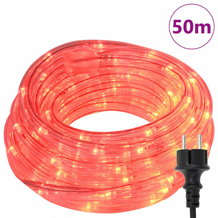 Luce a corda con 1200 LED Rosso 50 m PVC 42018932