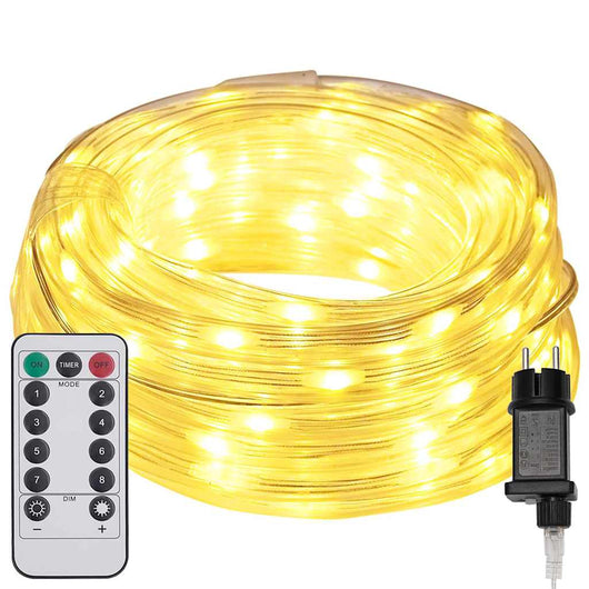 Luce a corda con 240 LED Bianco caldo 10 m PVC 42018940