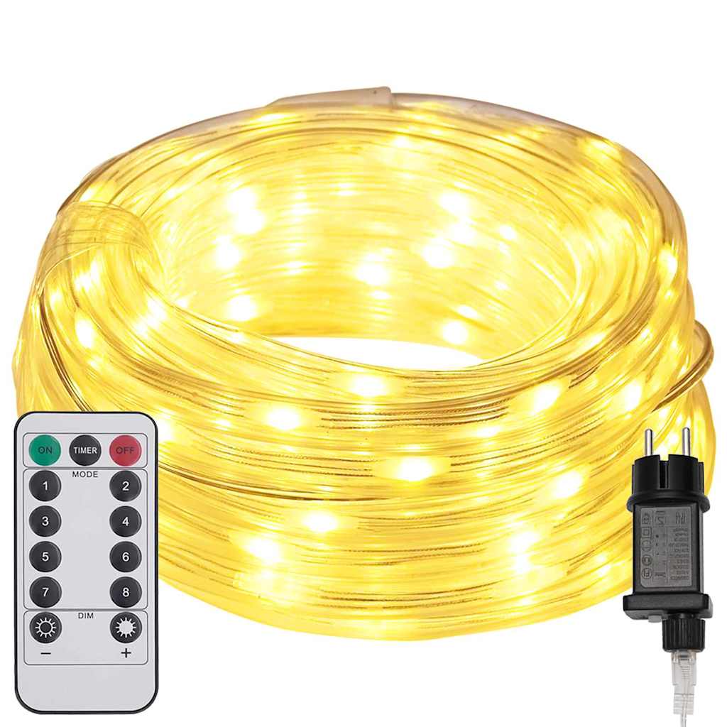 Luce a corda con 480 LED Bianco caldo 20 m PVC 42018941