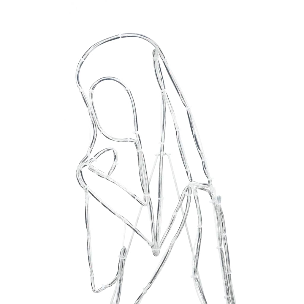 Scena di Natività Illuminata Multicolore 112 x 72 cm PVC 42018951