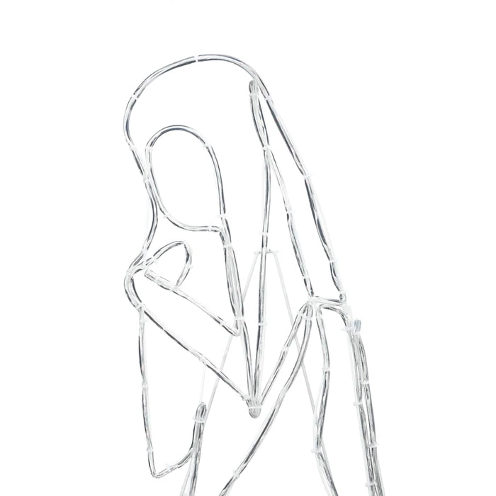 Scena di Natività Illuminata Multicolore 112 x 72 cm PVC 42018951