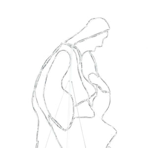 Scena di Natività Illuminata Multicolore 112 x 72 cm PVC 42018951