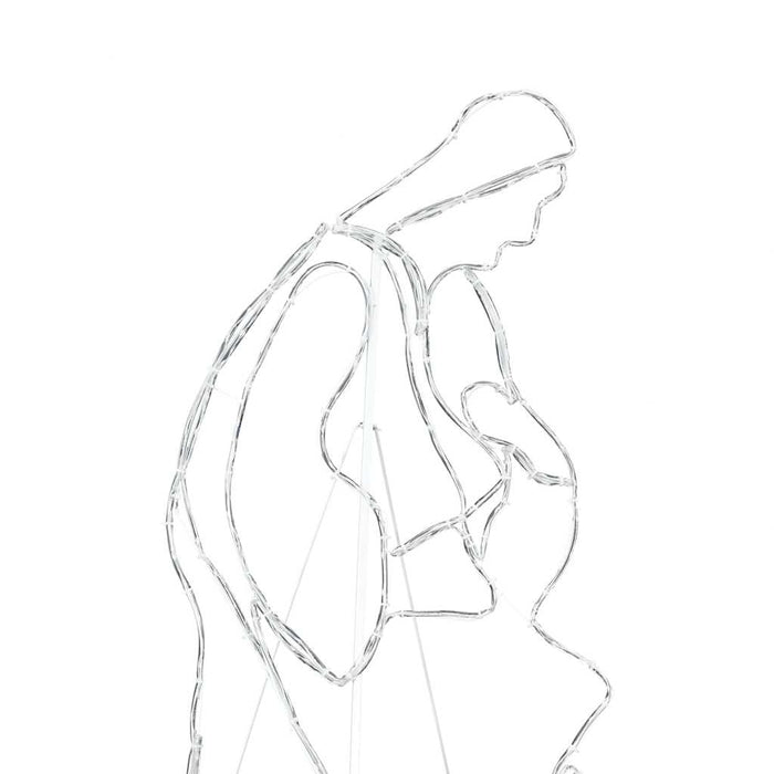 Scena di Natività Illuminata Multicolore 112 x 72 cm PVC 42018951