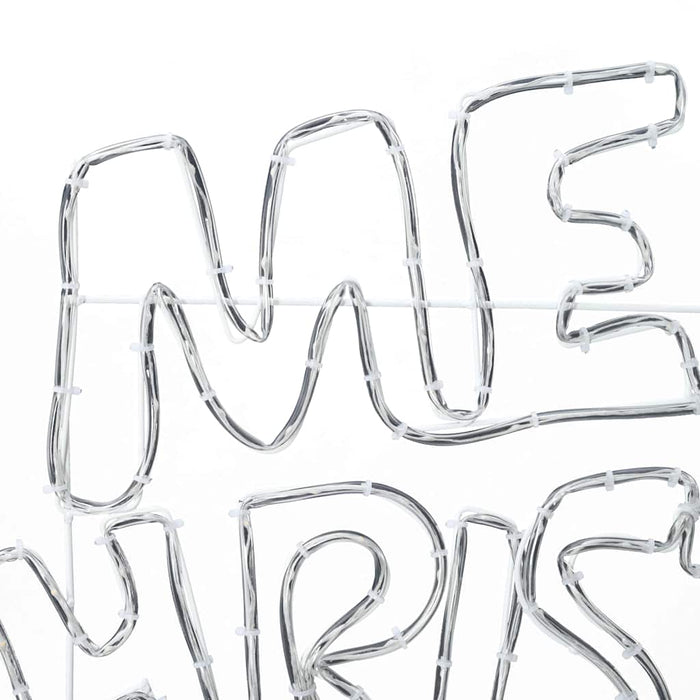 Insegna di Natale con 240 LED-Luci decorative natalizie Multicolore 100 x 50 cm PVC