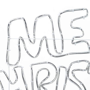 Insegna di Natale con 240 LED Multicolore 100 x 50 cm PVC 42018952