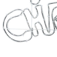 Insegna di Natale con 240 LED Multicolore 100 x 50 cm PVC 42018952