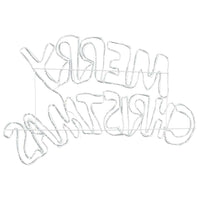 Insegna di Natale con 240 LED-Luci decorative natalizie Multicolore 100 x 50 cm PVC