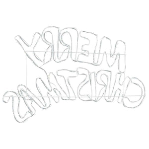 Insegna di Natale con 240 LED-Luci decorative natalizie Multicolore 100 x 50 cm PVC