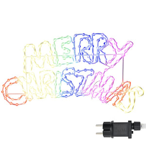 Insegna di Natale con 240 LED-Luci decorative natalizie Multicolore 100 x 50 cm PVC