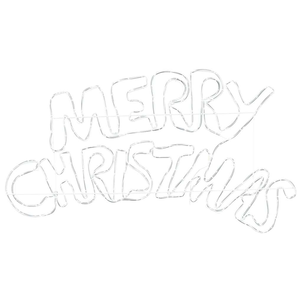 Insegna di Natale con 240 LED-Luci decorative natalizie Multicolore 100 x 50 cm PVC