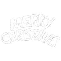 Insegna di Natale con 240 LED-Luci decorative natalizie Multicolore 100 x 50 cm PVC