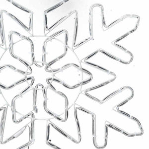 Fiocco di Neve di Natale Blu 55,5 x 55,5 x 0,75 cm PVC 42018953