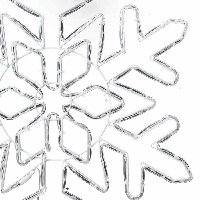 Fiocco di Neve di Natale Blu 55,5 x 55,5 x 0,75 cm PVC 42018953