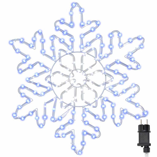 Fiocco di Neve di Natale-Luci decorative natalizie Blu 55,5 x 55,5 x 0,75 cm PVC