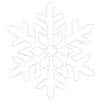 Fiocco di Neve di Natale Blu 55,5 x 55,5 x 0,75 cm PVC 42018953