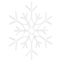 Fiocco di Neve di Natale Bianco caldo 56 x 49 x 0,7 cm PVC 42018954