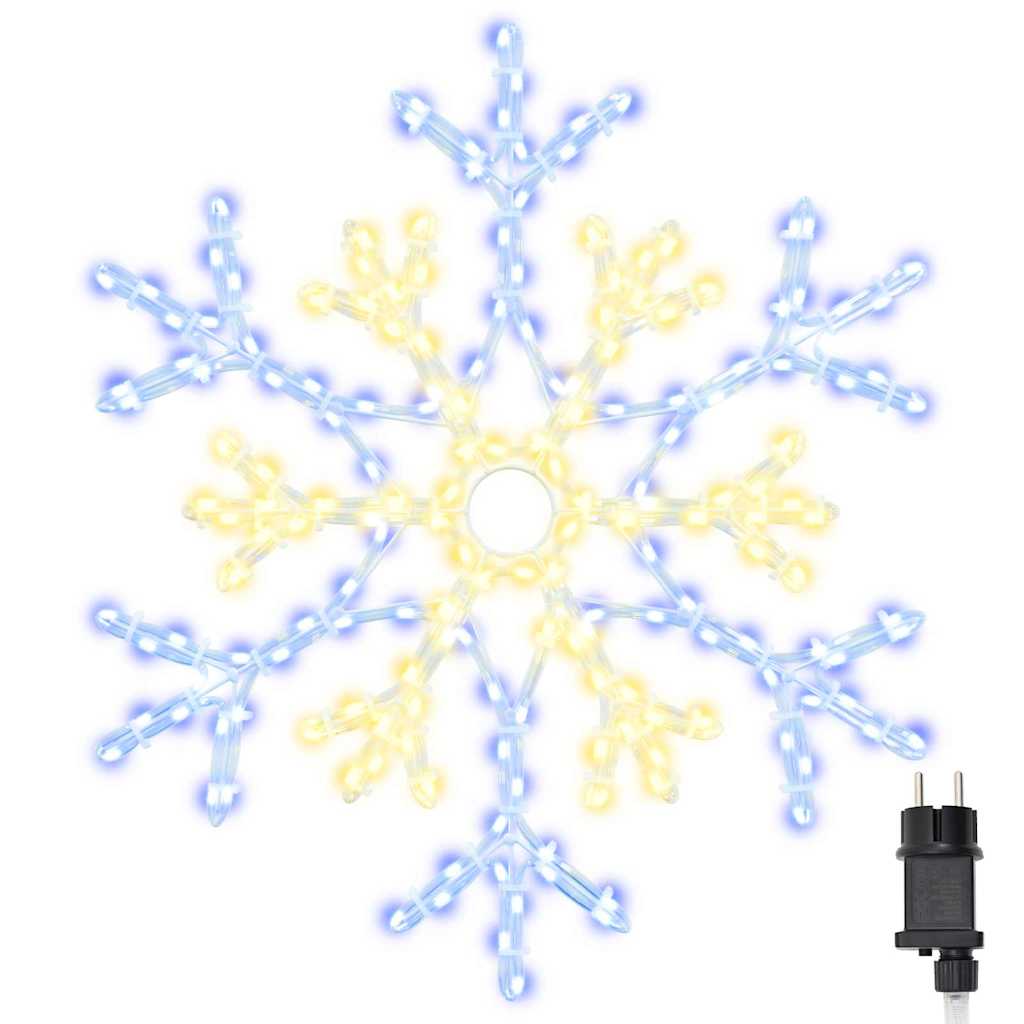 Fiocco di Neve di Natale Bianco caldo 56 x 49 x 0,7 cm PVC 42018954