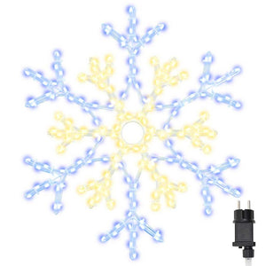 Fiocco di Neve di Natale Bianco caldo 56 x 49 x 0,7 cm PVC 42018954