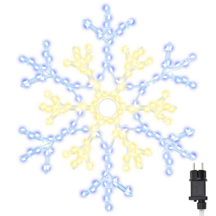 Fiocco di Neve di Natale Bianco caldo 56 x 49 x 0,7 cm PVC 42018954