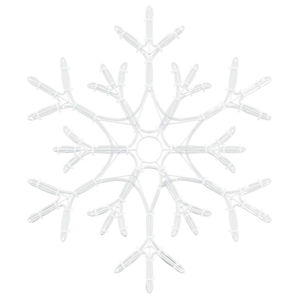 Fiocco di Neve di Natale Bianco caldo 56 x 49 x 0,7 cm PVC 42018954