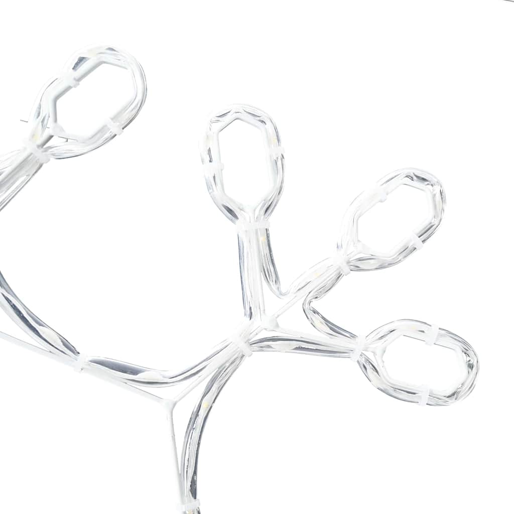 Fiocco di Neve di Natale Bianco caldo 45 x 38 cm PVC 42018955