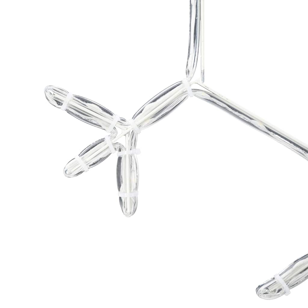 Fiocco di Neve di Natale Bianco caldo 45 x 38 cm PVC 42018955