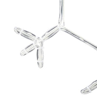 Fiocco di Neve di Natale Bianco caldo 45 x 38 cm PVC 42018955