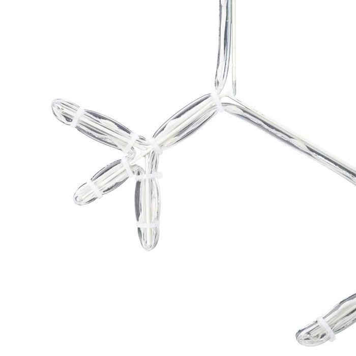 Fiocco di Neve di Natale Bianco caldo 45 x 38 cm PVC 42018955