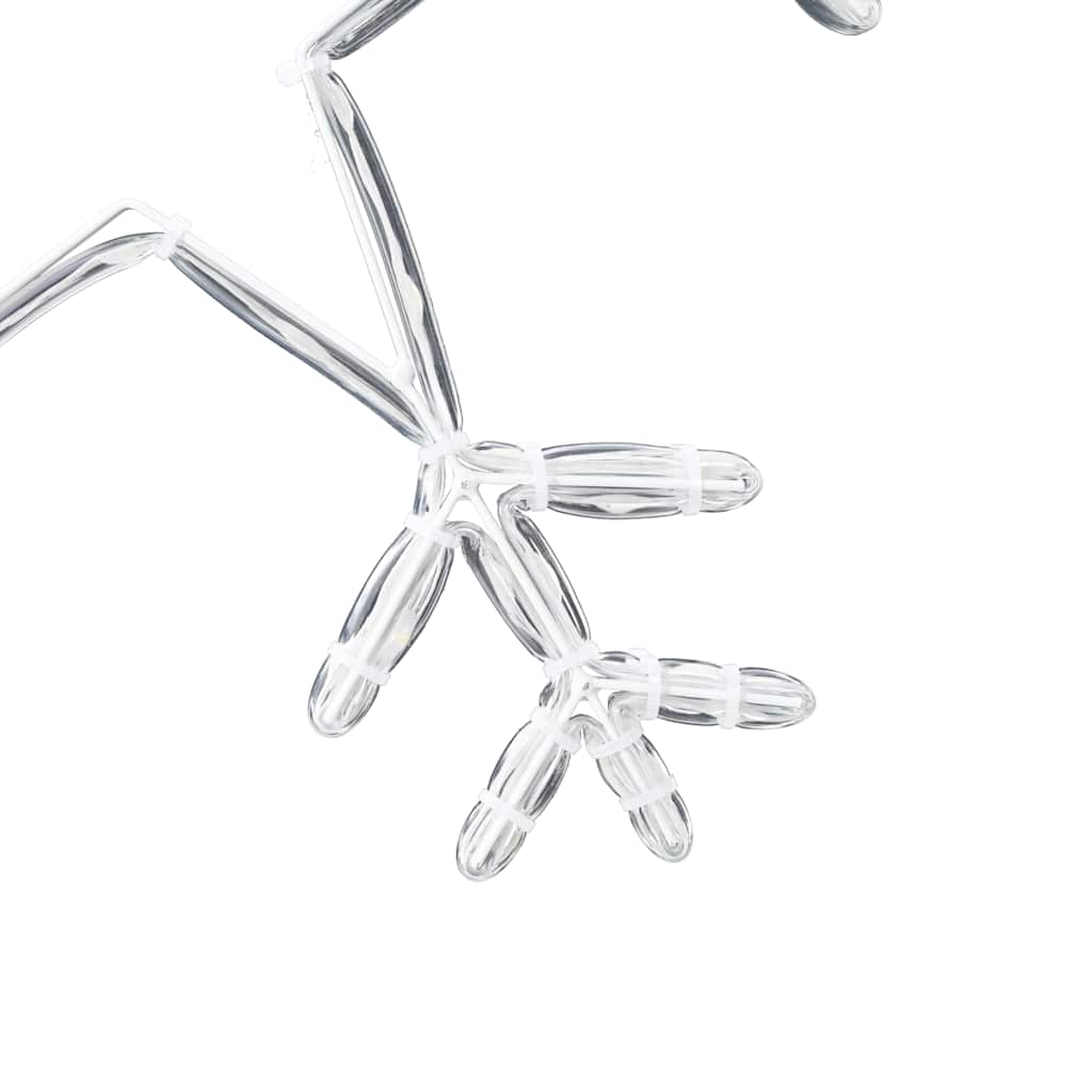 Fiocco di Neve di Natale Bianco caldo 45 x 38 cm PVC 42018955