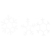 Fiocco di Neve di Natale Bianco caldo 45 x 38 cm PVC 42018955