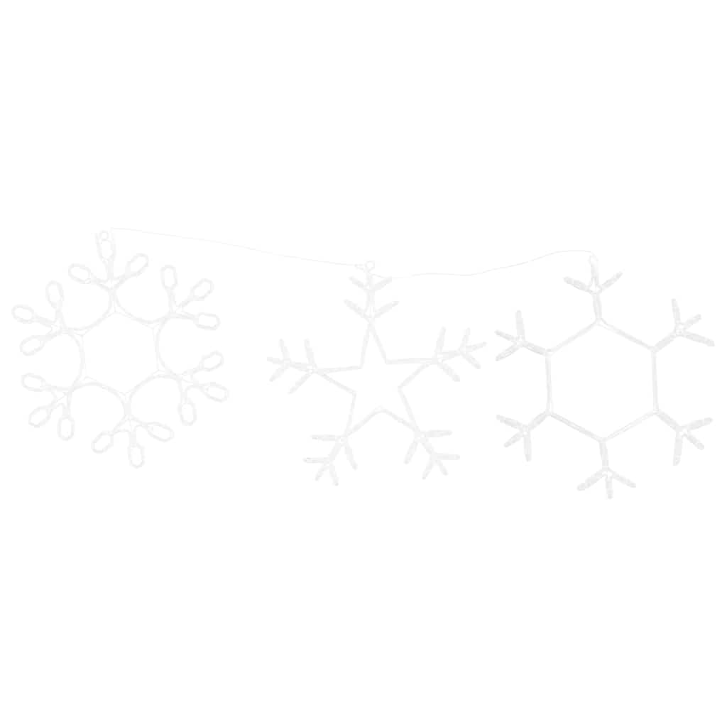 Fiocco di Neve di Natale Bianco caldo 45 x 38 cm PVC 42018955